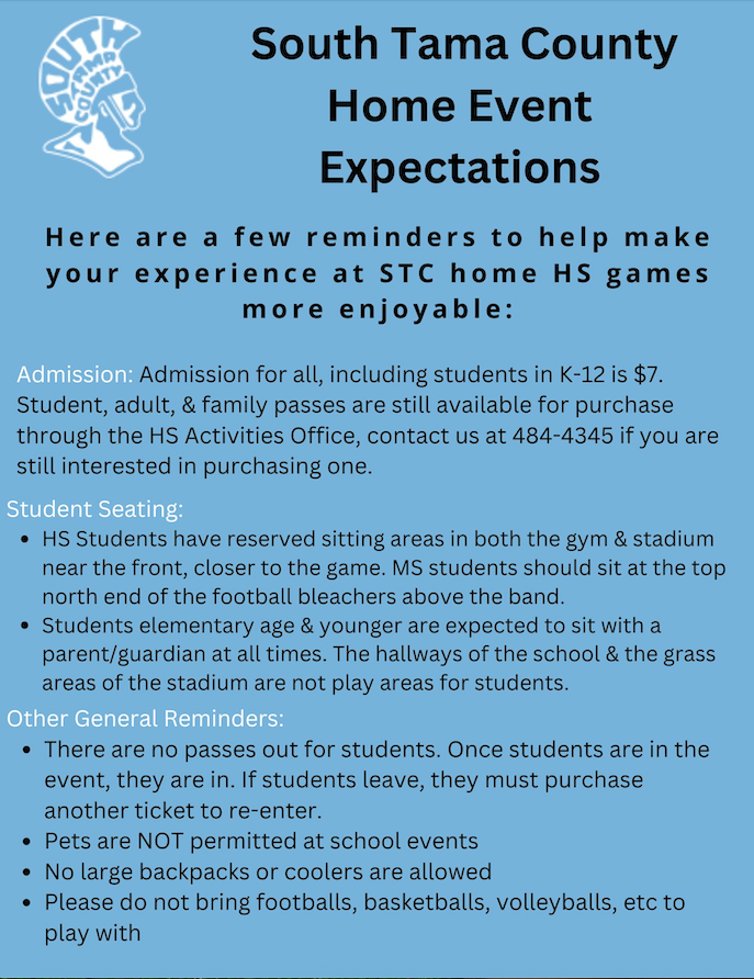 Activities Home Event Expectations